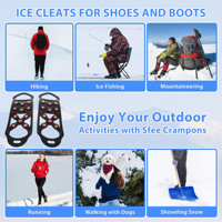 Couvre-chaussures antidérapants à crampons personnalisés, Grips à glace à pointes en acier inoxydable sur mesure pour usine