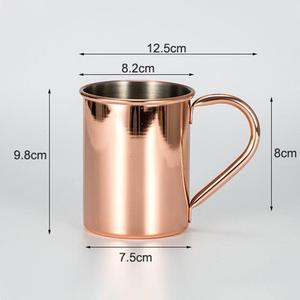 Taza de mula de cobre puro al por mayor con pajita, cristalería Vintage, utensilios de cocina, Decoración de mesa, accesorios de Bar, precio al por menor - Product Image 4