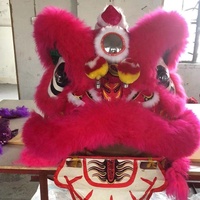 QUTENG lion danse tête costume magicien costume pour enfants nouvel an célébration lion danse