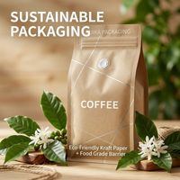 Bolsas Café Personalizadas 200g 500g 1kg Mylar Aluminio Stand Up Zip Bolsas Para Empaque De Cafe Compostables