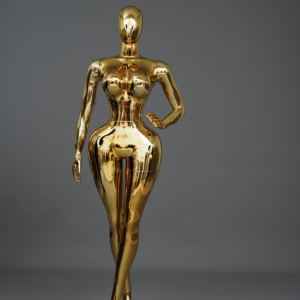 Mannequins gonflables en gros, dorés et noirs, en plastique ABS, grande taille, courbes féminines, modèles BBL, pour boutique de vêtements et soutiens-<span class=keywords><strong>gorge</strong></span> de grande taille - Product Image 1