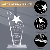 Prix d'appréciation des employés signe prix retraite au revoir cadeau d'adieu acrylique prix personnalisé trophée en cristal