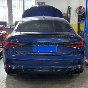 Pour Audi A5 2017-2020 : Kit Carrosserie Diffuseur de Pare-chocs Arrière, Lame de Pare-chocs Arrière, Embout d'Échappement Arrière, Accessoires Auto - Product Image 4