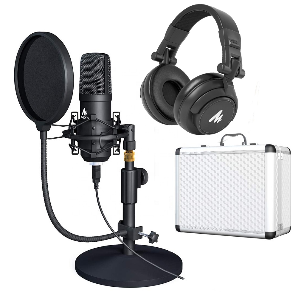 MAONO Professional Metal Voice Recording Usb Condenser Studio Microphones PC Microphone Podcast Recording Gaming Microphones