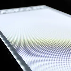Panel de luz Led cuadrado Delgado Smd, hoja acrílica prismática para Panel de guía de luz Lgp