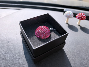Colgante para Coche, Bola de Cristal con Diamantes de Imitación, 3.5cm, Color Blanco AB, Decoración Interior, Estilo de Lujo Ligero - Product Image 4