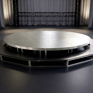 Scène Ronde Portable pour Mariage, Installation Facile, Plateforme Rapide à Monter, Scène Circulaire en Aluminium Personnalisable - Product Image 1