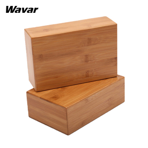 Bloques de <span class=keywords><strong>yoga</strong></span> Wavar, venta al por mayor, <span class=keywords><strong>cubos</strong></span> de <span class=keywords><strong>Yoga</strong></span> de bambú de grano de madera, equipo de fitness, bambú natural - Product Image 2