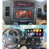 12.3 "Android Car Audio pour Mitsubishi Pajero V73 V93 V97 Autoradio de voiture Double DIN GPS Navigation FM/AM Mirror Links