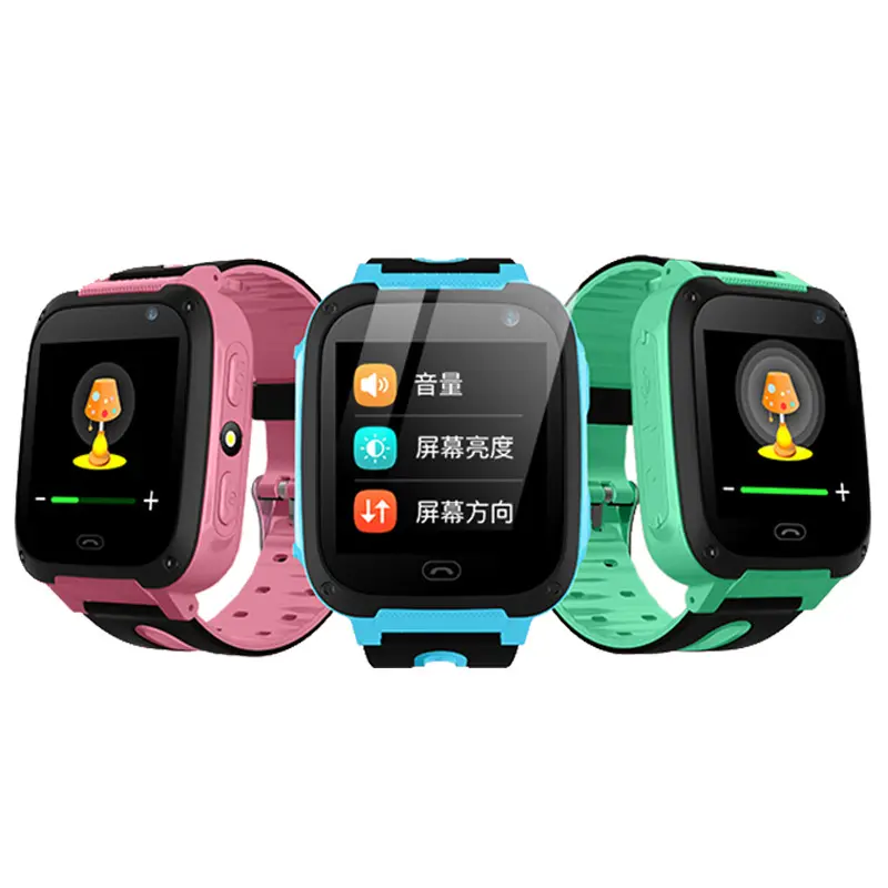 Montre intelligente à led pour enfants, avec téléphone, écran tactile couleur, nouveau, 2019
