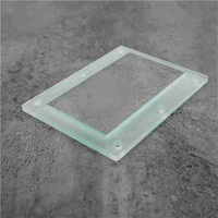 Vente en gros Personnalisé ultra Transparent 8mm 10mm 12mm Petit Verre Trempé Rond avec Marchepied