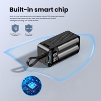 Mini batterie externe 20000mAh 65W USB C chargeur Portable pour ordinateur portable QC charge rapide 4 sorties batterie externe pour alimentation d'ordinateur portable
