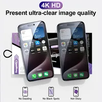 Protection d'écran en verre trempé pleine couverture pour iPhone 17 Air 16E 16 15 Pro Max 14 Plus 13 12 11 avec kit d'installation