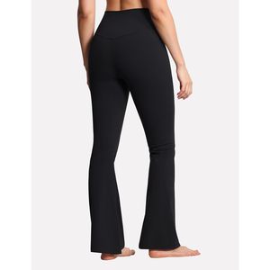 FOXA Women's High Waist <b>Flare</b> <b>Leggings</b> With Tummy Control Yoga Pants Bootcut Bell Bottom Workout Pants - Product Image 6