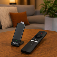 Portable XS97 S3 Android Tv Stick Quad Core 4K TV Dongle Allwinner H313 Dual-Band WiFi BT5.2 Screen Casting Stick untuk Bisnis