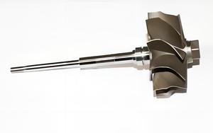 OEM tùy chỉnh hợp kim Niken titan kim loại phôi tăng áp máy nén tuabin bánh xe Trục cánh quạt - Product Image 4