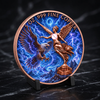 2026 Mexique Libertad 5 oz .999 Cuivre Pur Pièce de Monnaie Commémorative Imprimée Déesse Aigle Serpent Ailé Collection Liberté
