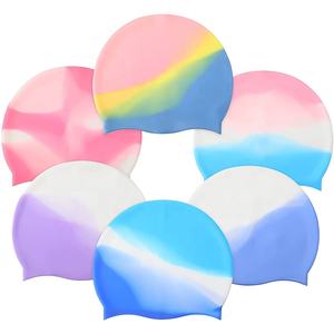 Casquettes <span class=keywords><strong>de</strong></span> sport en gros, bonnets <span class=keywords><strong>de</strong></span> <span class=keywords><strong>bain</strong></span> <span class=keywords><strong>vintage</strong></span> personnalisés en silicone avec impression latex, bonnets <span class=keywords><strong>de</strong></span> <span class=keywords><strong>bain</strong></span> élastiques, soutien-gorge <span class=keywords><strong>de</strong></span> natation en silicone, ODM/OEM - Product Image 2