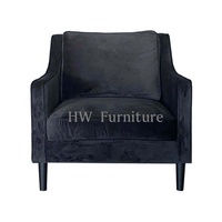 Heywood - Nouveau style de mobilier d'intérieur - Fauteuil en velours - Canapé simple pour hôtel et événements