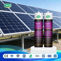 Sellador de Silicona Yaqi GP de Uso General, Resistente a la Intemperie, de un Solo Componente, Neutro, Bajo en COV, Resistente a los Rayos UV, para Módulos Solares Fotovoltaicos