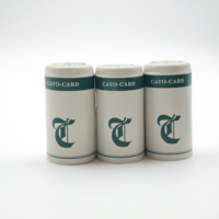 Bouchon à vis en aluminium et plastique gaufré personnalisé de haute qualité, étanche, de qualité alimentaire, pour bouteilles de vin, whisky, vodka et autres boissons