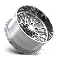Jantes forgées polies sur mesure 24X12 26X14 30X16 avec enjoliveurs américains 6X139.7 8X165.1 8X170 pour RAM 3500 4500 F350 450