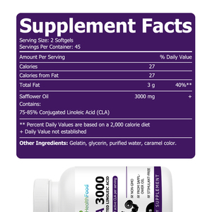 High Quality Cla <b>Supplements</b> Softgels with Non-GMO Safflower Oil support healthy Weight Management Softgels - Product Image 2