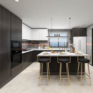 Meubles de maison modernes de luxe personnalisés pour la cuisine Modulaire bon marché avec îlot Armoire de cuisine complète - Product Image 1