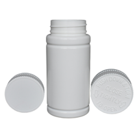 Bouteille en plastique HDPE 150ML pour emballage pharmaceutique de pilule de comprimé de capsule de médecine solide orale avec fabrication de bouchon à vis