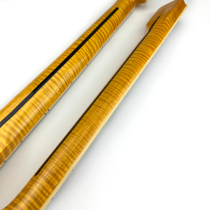 คอกีตาร์ทรง ST แบบ Flame Maple ขนาด 9.5 นิ้ว รัศมีโค้ง 22 เฟรต เคลือบเงาอย่างดี สำหรับกีตาร์ทรง ST ลดราคาพิเศษ - Product Image 5