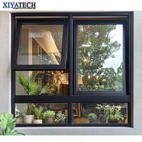 XIYATECH personnalisé de haute qualité à double vitrage en aluminium profilé à auvent fenêtres auvent de style chinois moderne