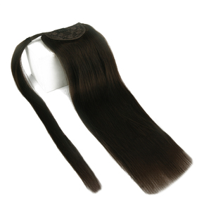 K.SWIGS Extensions de cheveux à clipser en queue de cheval, cheveux humains Remy, dentelle chinoise, lisses et soyeux, sans pointes fourchues, faciles à porter, vente chaude - Product Image 5