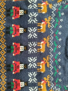 Áo len cardigan dễ thương cho bé trai và bé gái màu đỏ & trắng, họa tiết Giáng sinh, chất liệu cotton, có size lớn - Product Image 4