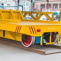 Nouvelle chariot de transfert sur rail personnalisée de 30 tonnes à batterie lithium |   Chariot plat industriel robuste pour la manutention de matériaux, télécommandé