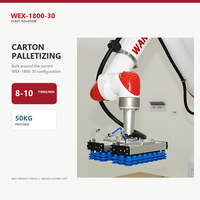 Robot Palettiseur Collaboratif 50 kg avec Pince pour l'Empilage de Boîtes et la Manipulation de Caisses en Usine, avec Bras Robotique Industriel pour l'Emballage