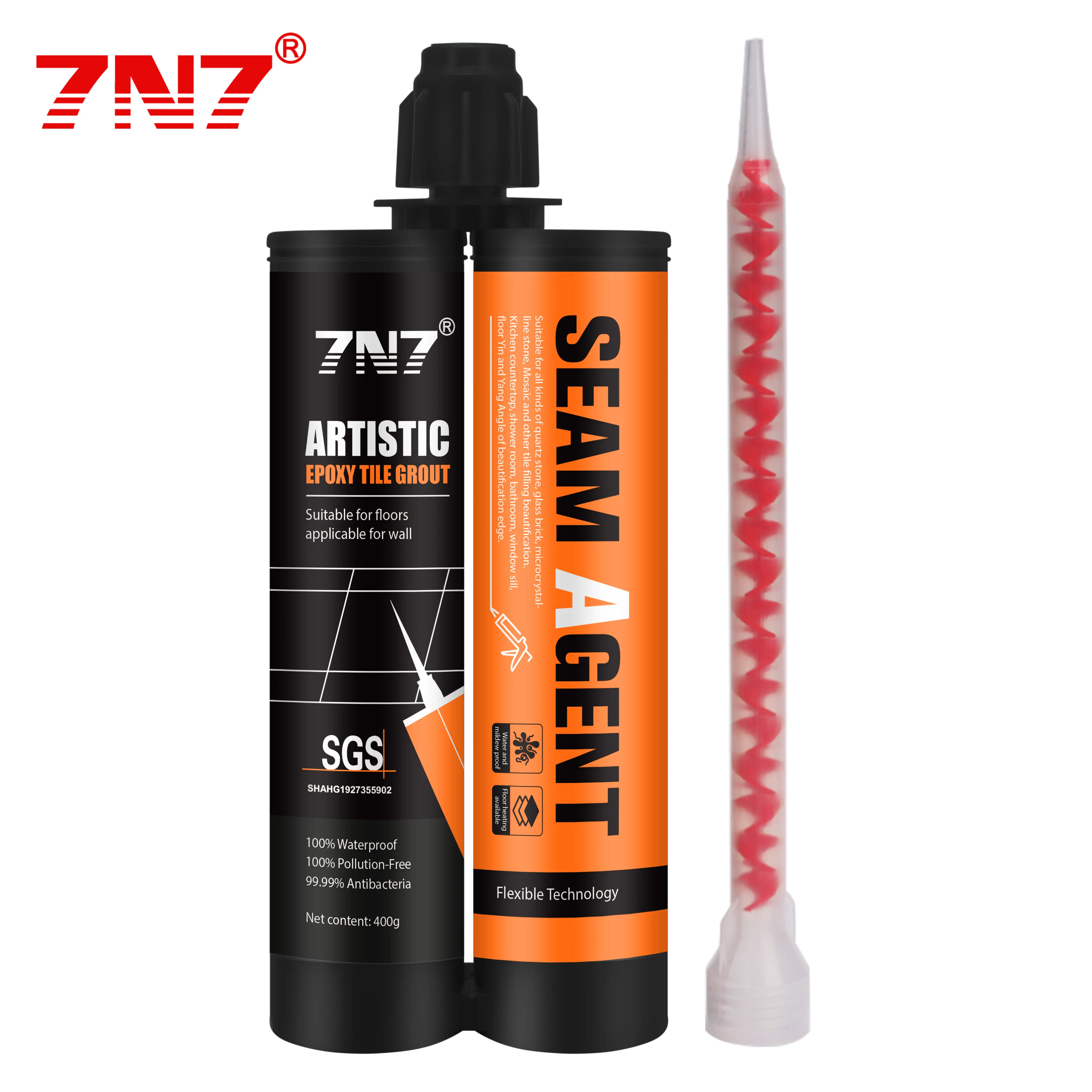 7N7 Fábrica Eco-friendly Epoxy Tile Grout Duplo Componentes Epóxi Selante Cerâmica Gap Filler Tile Grout