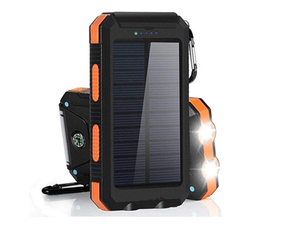 <span class=keywords><strong>Chargeur</strong></span> <span class=keywords><strong>solaire</strong></span> sans fil avec 2 lampes LED, 10000mAh, batterie externe Portable, Power Bank - Product Image 2