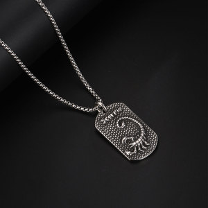 Collier en acier inoxydable du zodiaque Scorpion, pendentif pour homme, cadeau SP856 - Product Image 3
