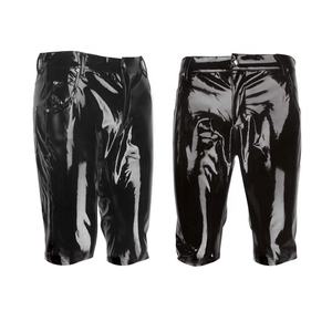 Shorts en PU pour hommes sous-vêtements sexy en cuir verni brillant shorts pour hommes bar discothèque scène spectacle <span class=keywords><strong>tenue</strong></span> pantalon en cuir - Product Image 2