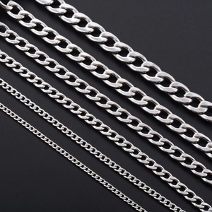 Cadena Cubana de Acero Inoxidable de 3mm-11.5mm para Hombre y Mujer, Estilo Punk, Color Plata y Oro, Gargantilla Metálica, Regalo de Joyería - Product Image 5