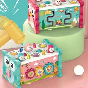 Jouet éducatif interactif multifonctionnel hexagonal Owl Qin pour enfants, jeu de pêche amusant, jeu de la souris et autres activités ludiques - Product Image 5