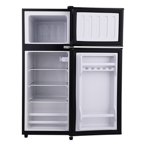 Réfrigérateur rétro <span class=keywords><strong>noir</strong></span> 102L/112L/138L avec poignées appareils électroménagers réfrigérateurs colorés - Product Image 4