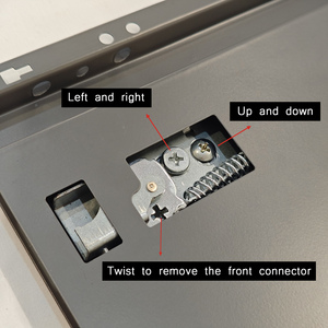 Ultra Thin Metal Slim <strong>Drawer</strong> <strong>Box</strong> Soft Closing <strong>Drawer</strong> System <strong>Slide</strong> <strong>Rail</strong> for Kitchen Cabinet - Product Image 4