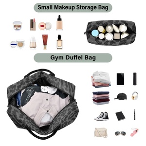 Wholesale Large Capacity New Styles Customs logo Fashion 2 Set Travel Bag Storage Bag Duffel Travel Bag Duffel Gym - Product Image 4