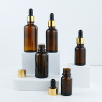 5ml 10ml 15ml 20ml 30ml 50ml 60ml 100ml verre ambré bouteilles d'huile essentielle vides compte-gouttes réactif Pipette bouteille