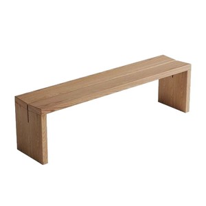 Banco Largo de Madera Sólida de Pino y Fresno con Acabado Negro en V para Entrada del Hogar, Banco para Cambiar Zapatos - Product Image 5