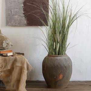 MSH-Jarrón grande antiguo <span class=keywords><strong>para</strong></span> decoración de patio, maceta de arcilla gruesa, urna de jardín, jarrón rústico de cerámica - Product Image 3