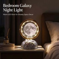 Lampe de table créative moderne minimaliste en verre gravé en 3D, idéale pour les souvenirs, les anniversaires et créer une ambiance, cadeau en gros