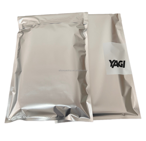 Borse da posta personalizzate in lamina argentata opaca in alluminio argento cromato borse da posta con cappuccio abbigliamento intimo confezione <span class=keywords><strong>bustine</strong></span> postali - Product Image 5
