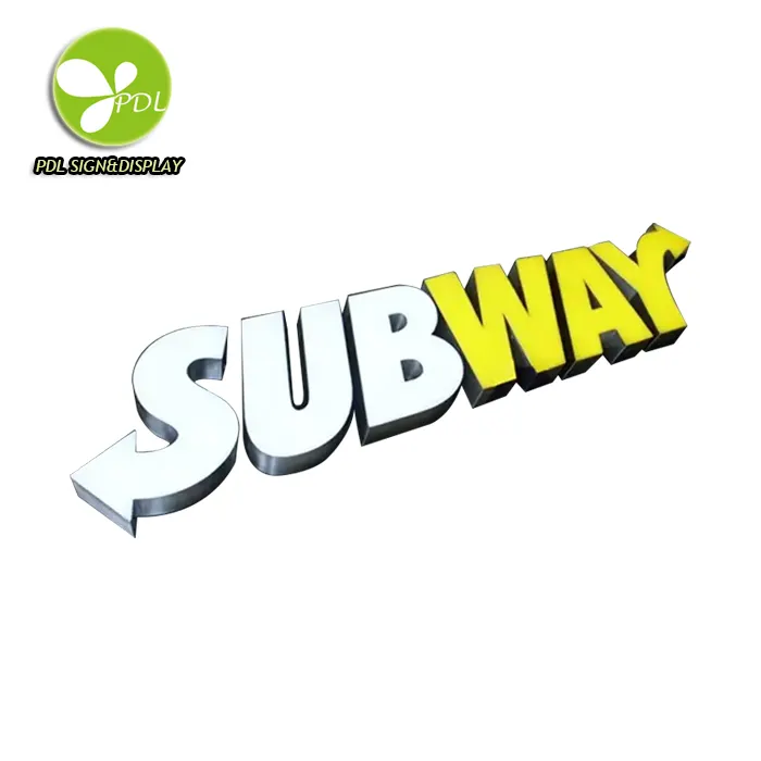 Waterproof Frontlit Custom Subway Led Sign From PDL Only